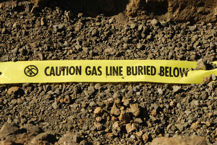 Buried Gas Line