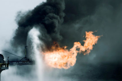 Offshore Rig Fire